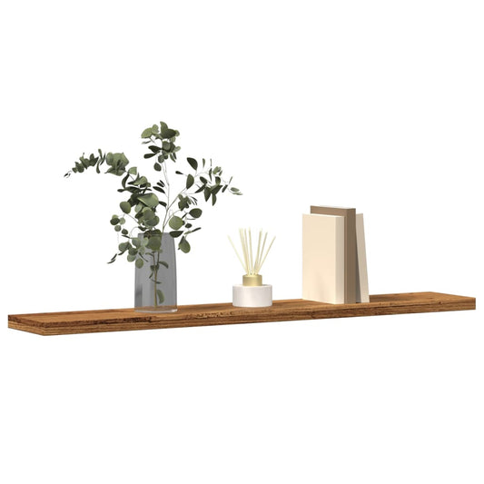 Wandschappen 4 st 60x10x1,5 cm bewerkt hout oud houtkleurig Kasten & opbergmeubelen | Creëer jouw Trendy Thuis | Gratis bezorgd & Retour | Trendy.nl