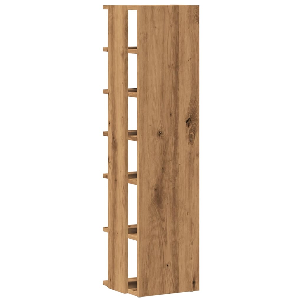 Schoenenkasten 2 st 28x27x102 cm bewerkt hout artisanaal eiken