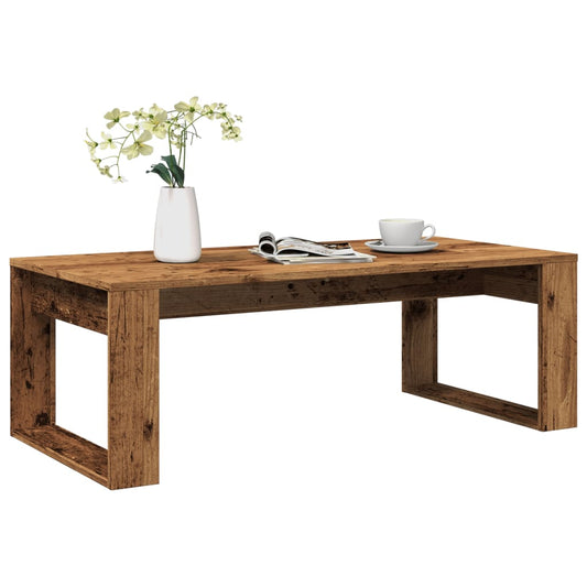 Salontafel 102x50x35 cm bewerkt hout oude houtkleurig Salontafels | Creëer jouw Trendy Thuis | Gratis bezorgd & Retour | Trendy.nl