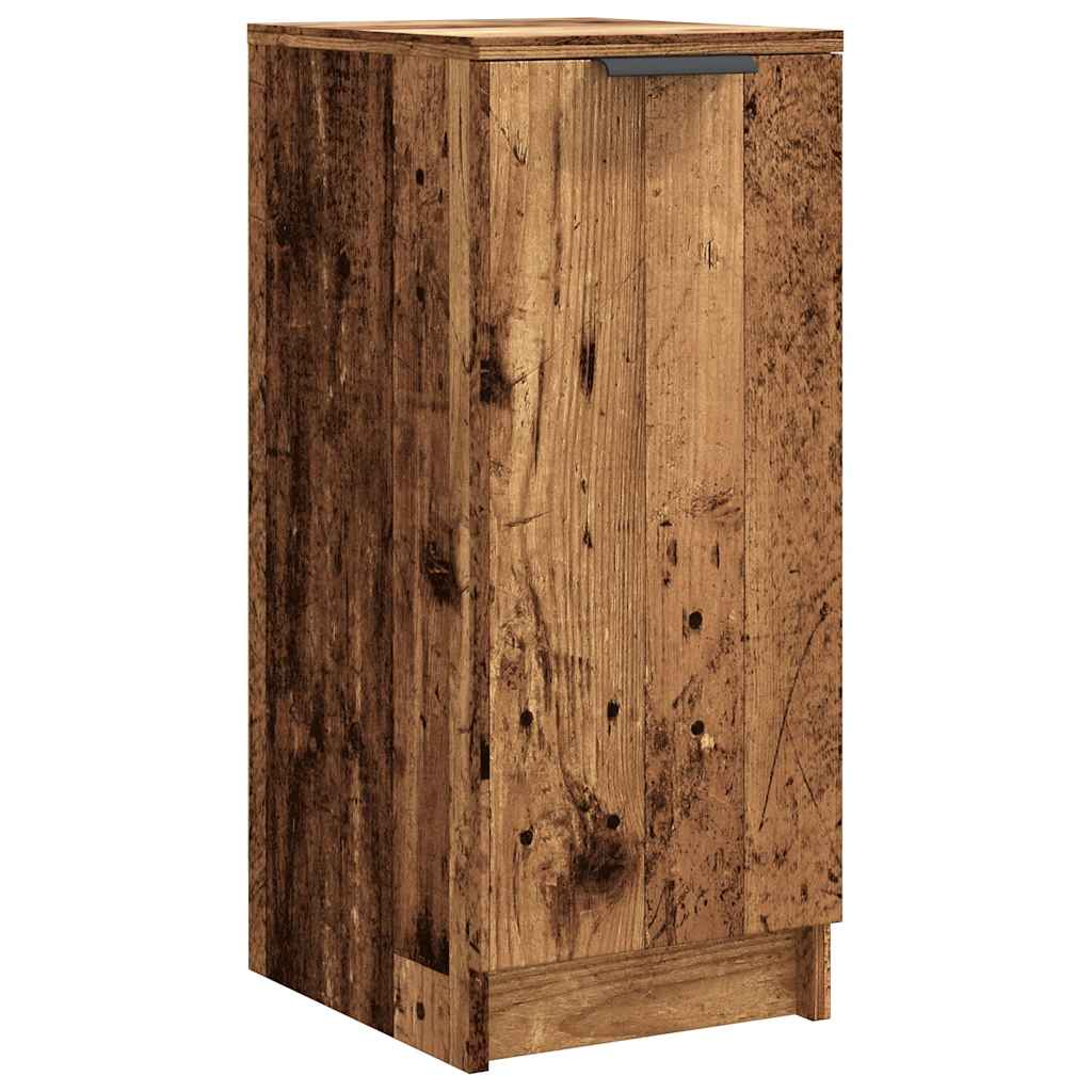 Schoenenkast 30x35x70 cm bewerkt hout oud houtkleurig