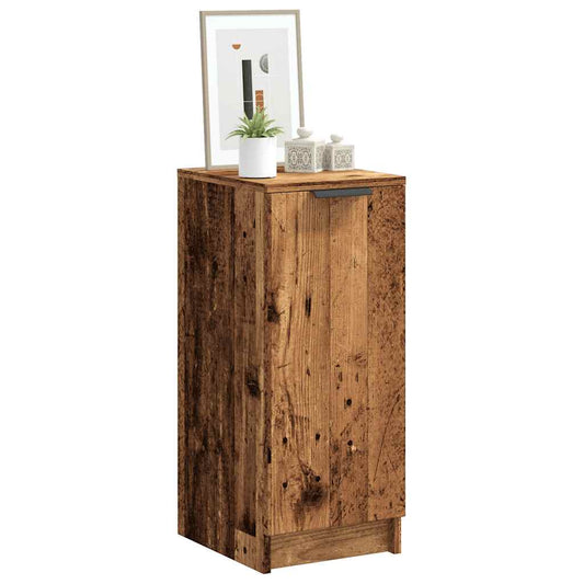 Schoenenkast 30x35x70 cm bewerkt hout oud houtkleurig