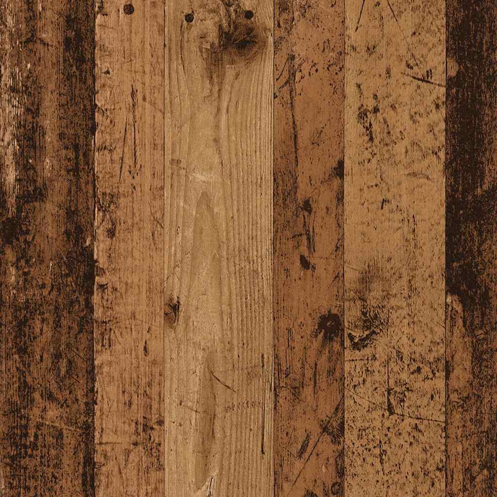 Kledingkast 80x40x65 cm bewerkt hout oud houtkleurig