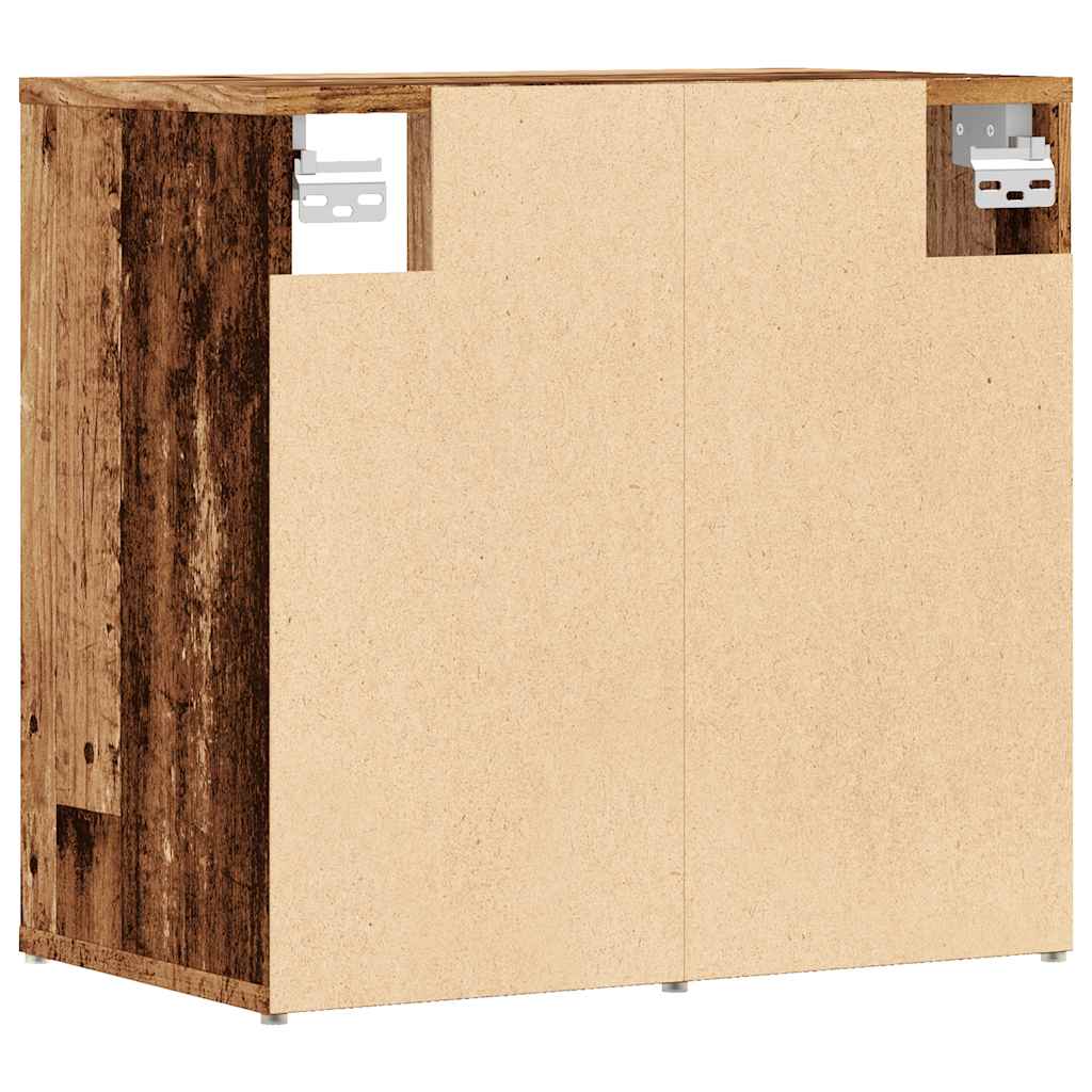 Schoenenkast 52x30x50 cm oud houtkleurig