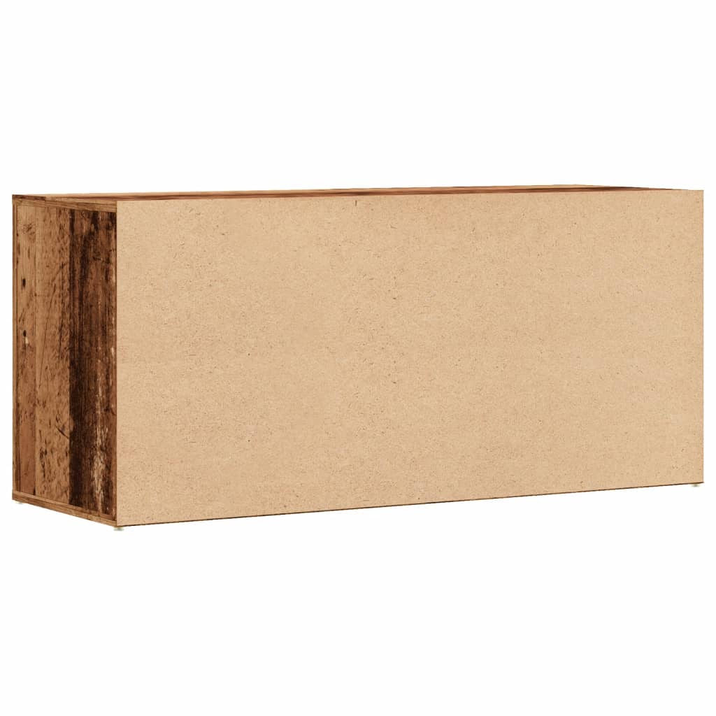 Schoenenbank 100x35x45 cm bewerkt hout oud houtkleurig Schoenenrekken | Creëer jouw Trendy Thuis | Gratis bezorgd & Retour | Trendy.nl