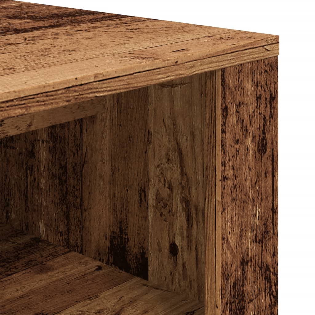 Schoenenbank 100x35x45 cm bewerkt hout oud houtkleurig Schoenenrekken | Creëer jouw Trendy Thuis | Gratis bezorgd & Retour | Trendy.nl