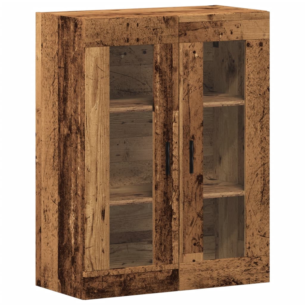 Wandkast 69,5x34x90 cm oud houtkleurig