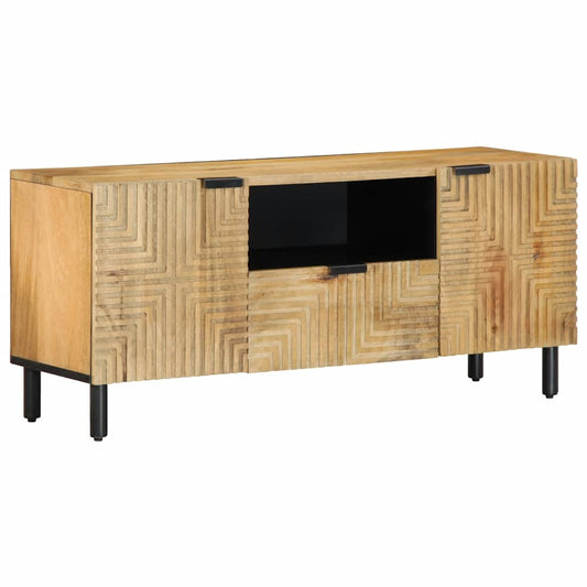 Tv-meubel 105x33x46 cm massief mangohout bruin