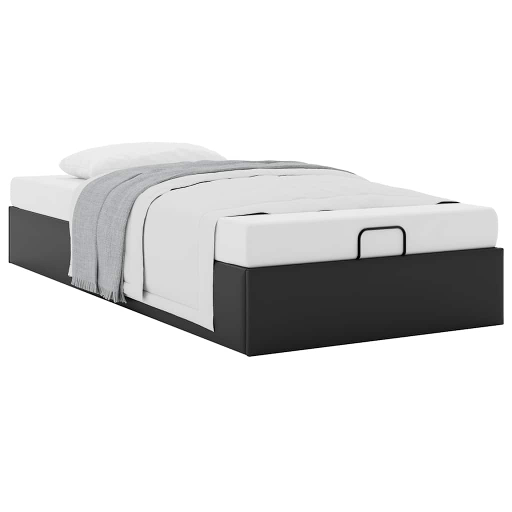 Bedframe zonder matras 90x190 cm kunstleer zwart