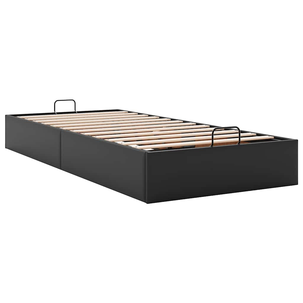 Bedframe zonder matras 90x190 cm kunstleer zwart