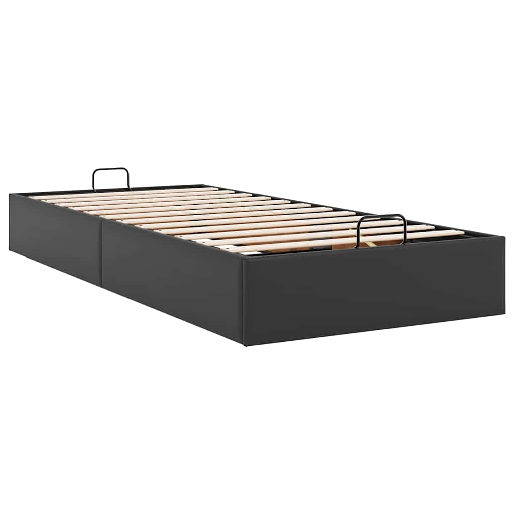 Bedframe zonder matras 90x190 cm kunstleer zwart