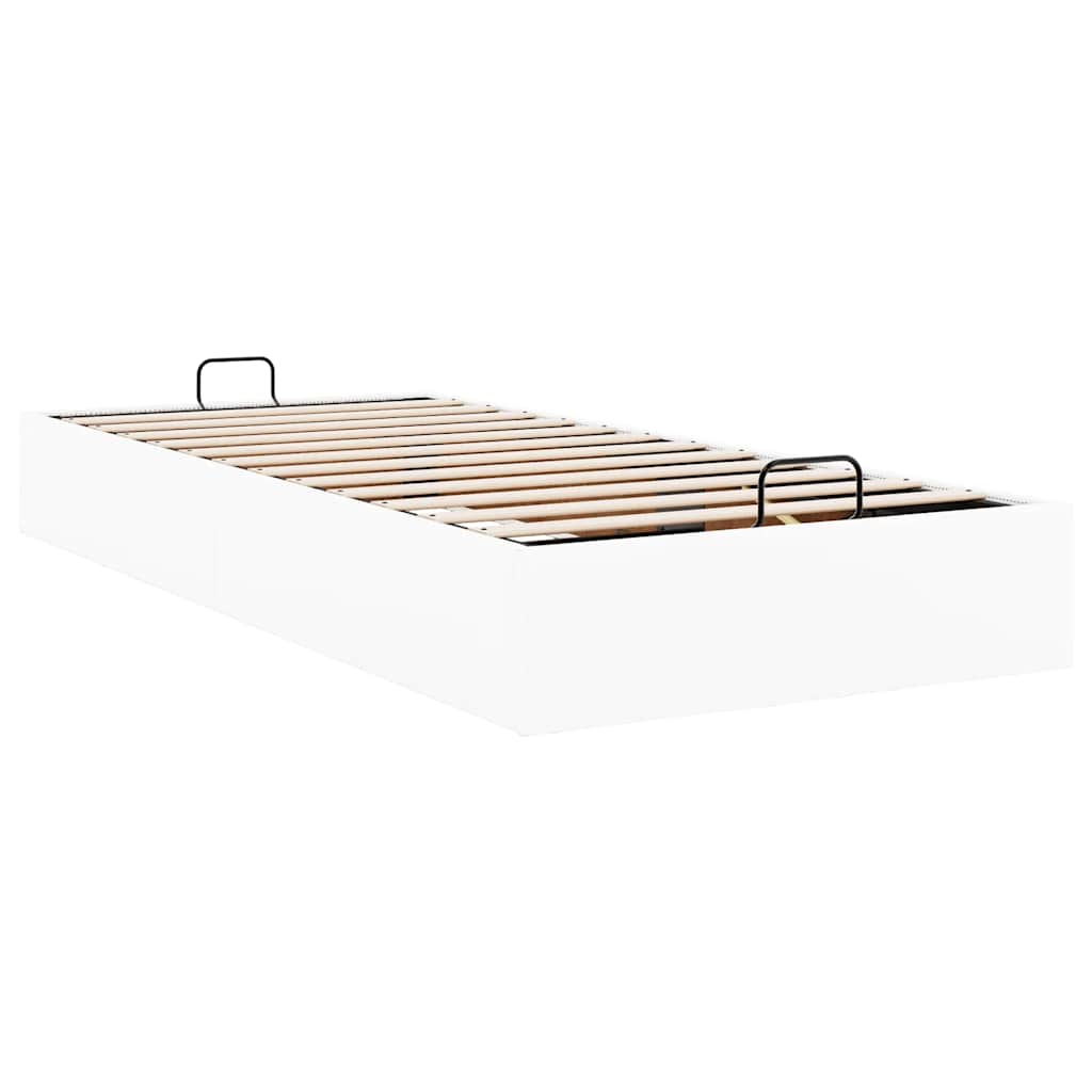 Bedframe zonder matras 90x190 cm kunstleer wit