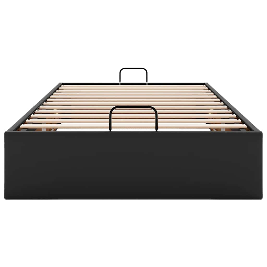 Bedframe zonder matras 90x200 cm kunstleer zwart