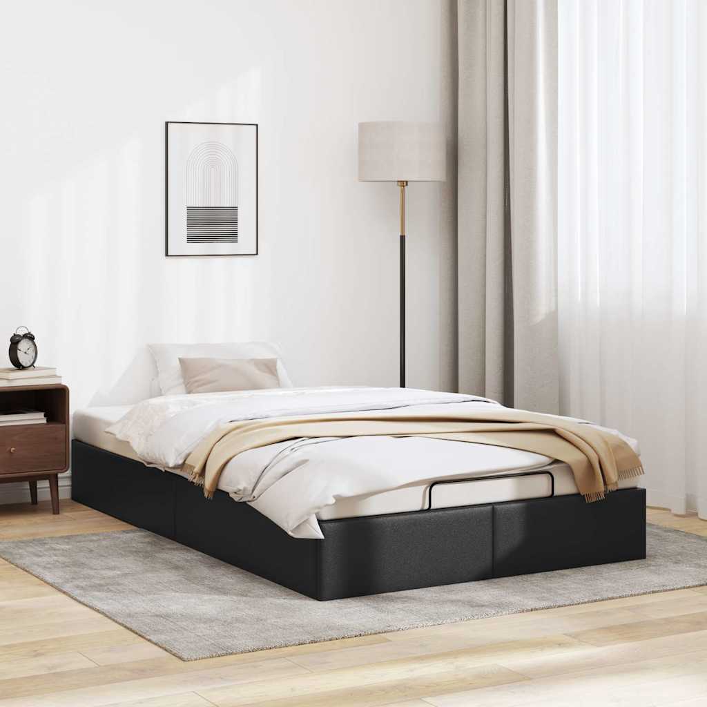 Bedframe zonder matras 120x200 cm kunstleer zwart