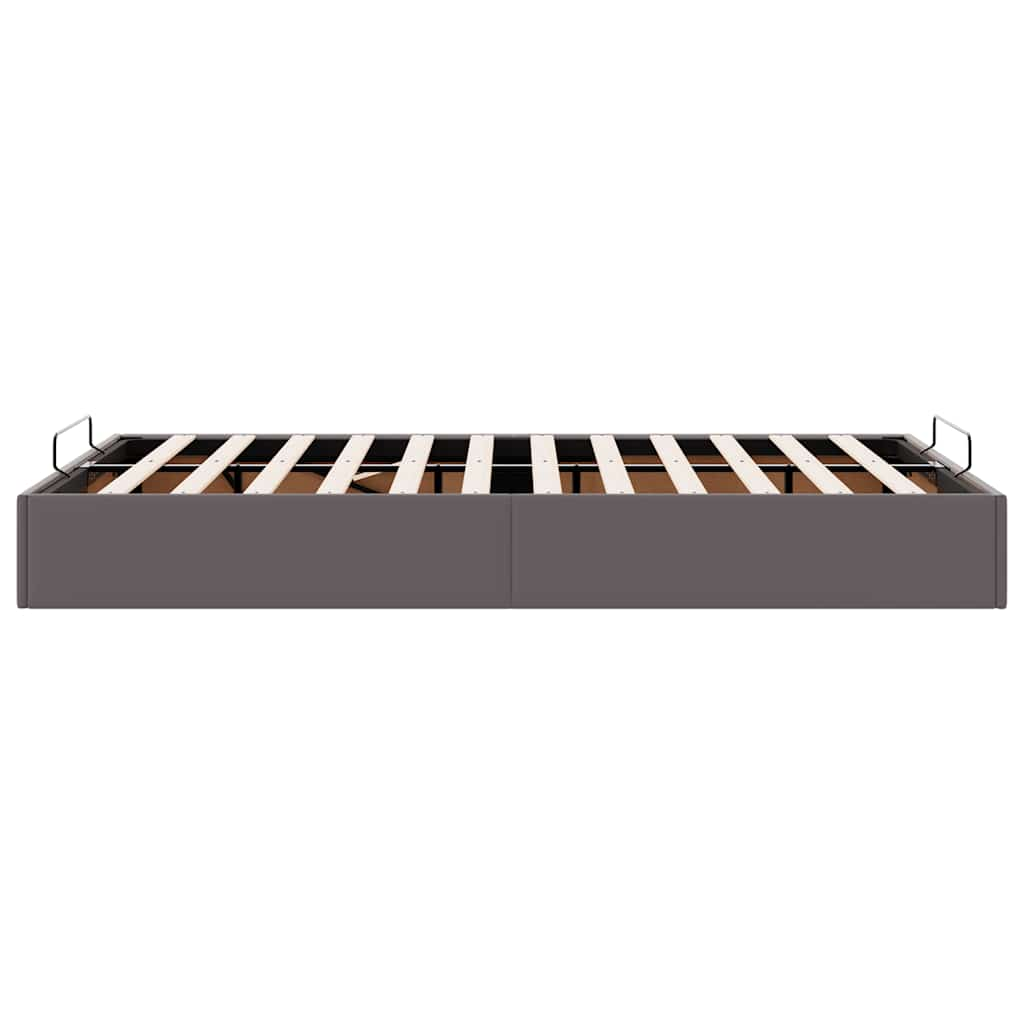 Bedframe zonder matras 120x200 cm kunstleer grijs