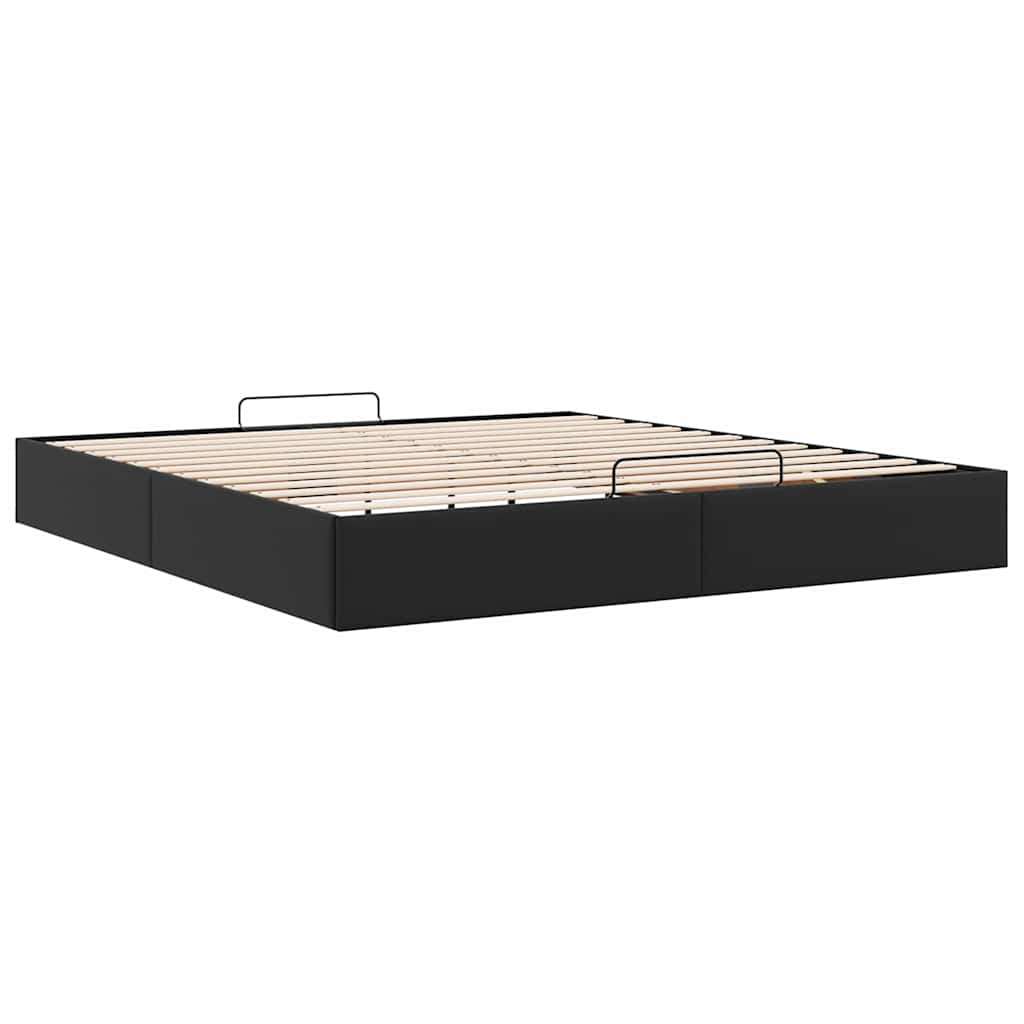 Bedframe zonder matras 160x200 cm kunstleer zwart