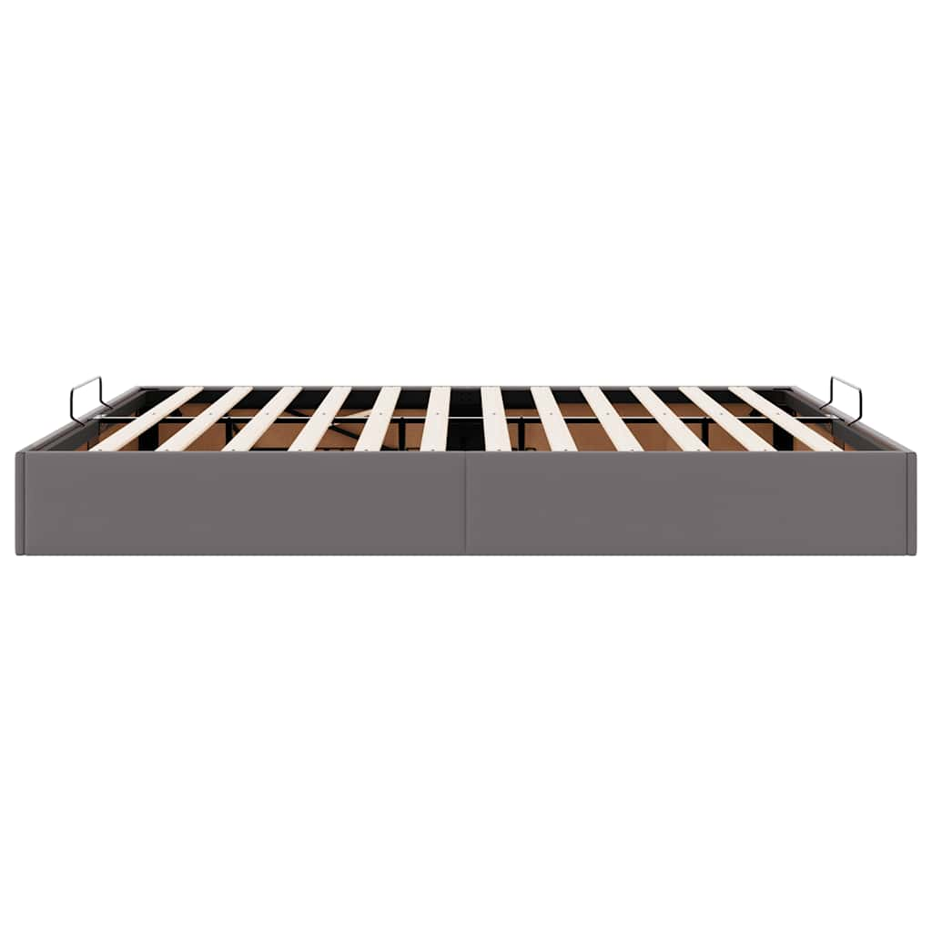 Bedframe zonder matras 180x200 cm kunstleer grijs