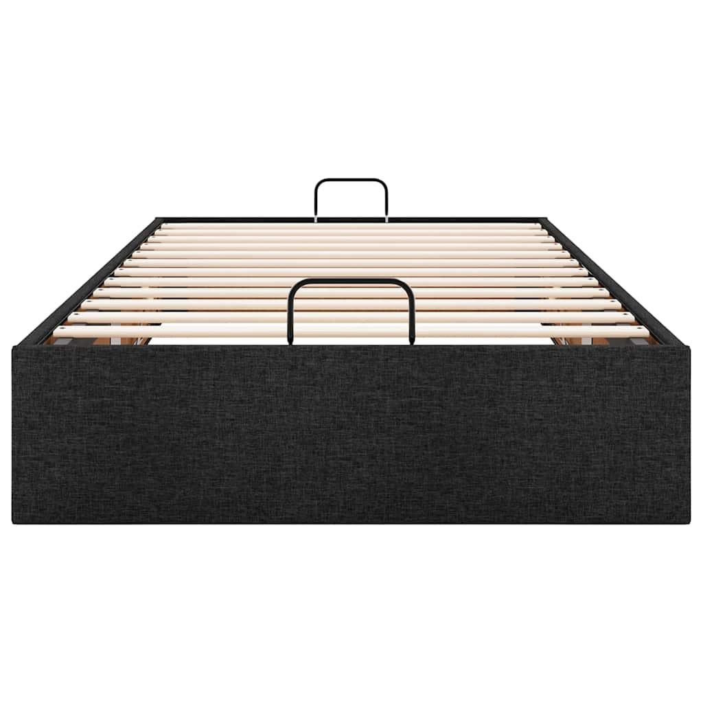 Bedframe zonder matras 80x200 cm stof zwart