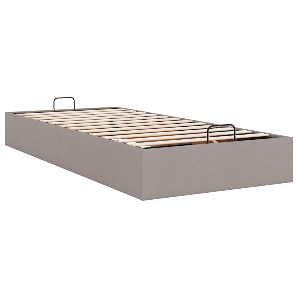 Bedframe zonder matras 80x200 cm stof taupe