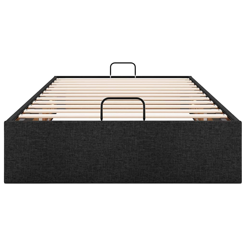 Bedframe zonder matras 90x190 cm stof zwart