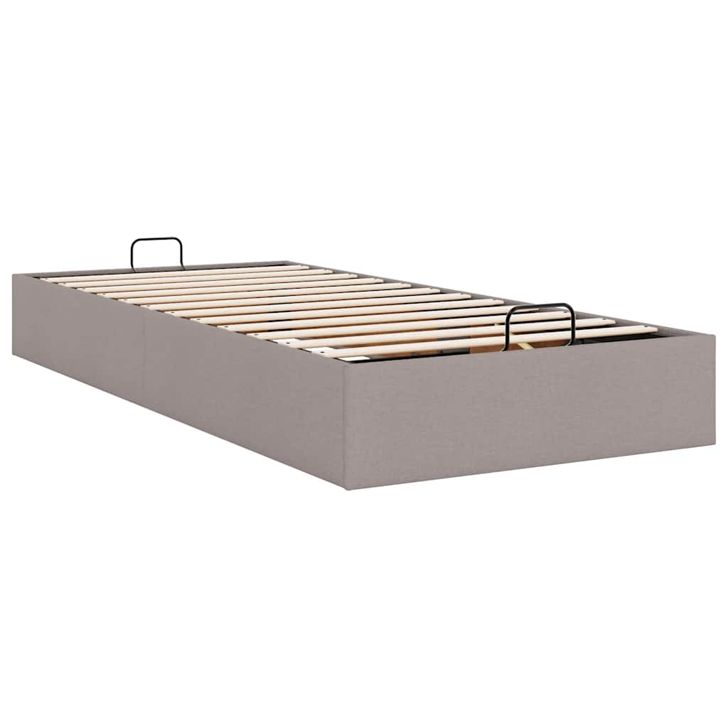 Bedframe zonder matras 90x190 cm stof taupe