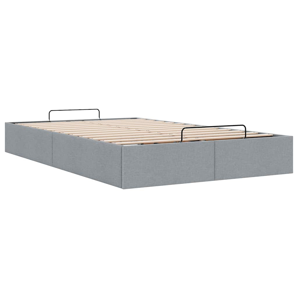 Bedframe zonder matras 120x190 cm stof lichtgrijs