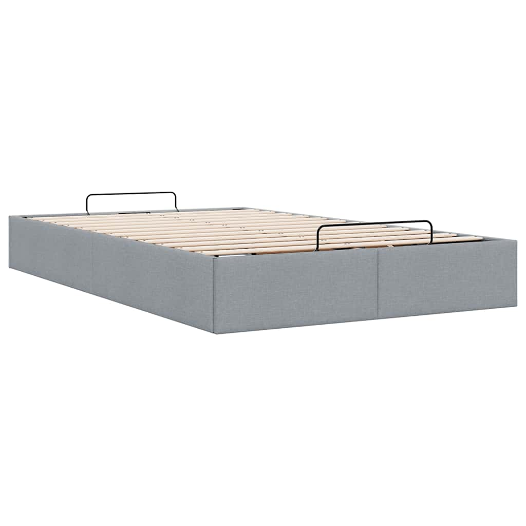 Bedframe zonder matras 120x190 cm stof lichtgrijs