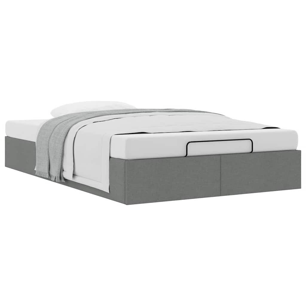 Bedframe zonder matras 120x190 cm stof donkergrijs