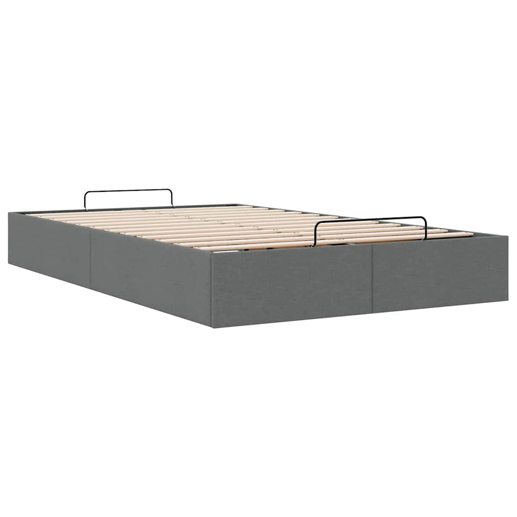 Bedframe zonder matras 120x190 cm stof donkergrijs