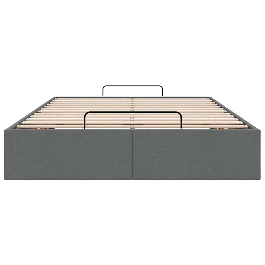 Bedframe zonder matras 120x190 cm stof donkergrijs