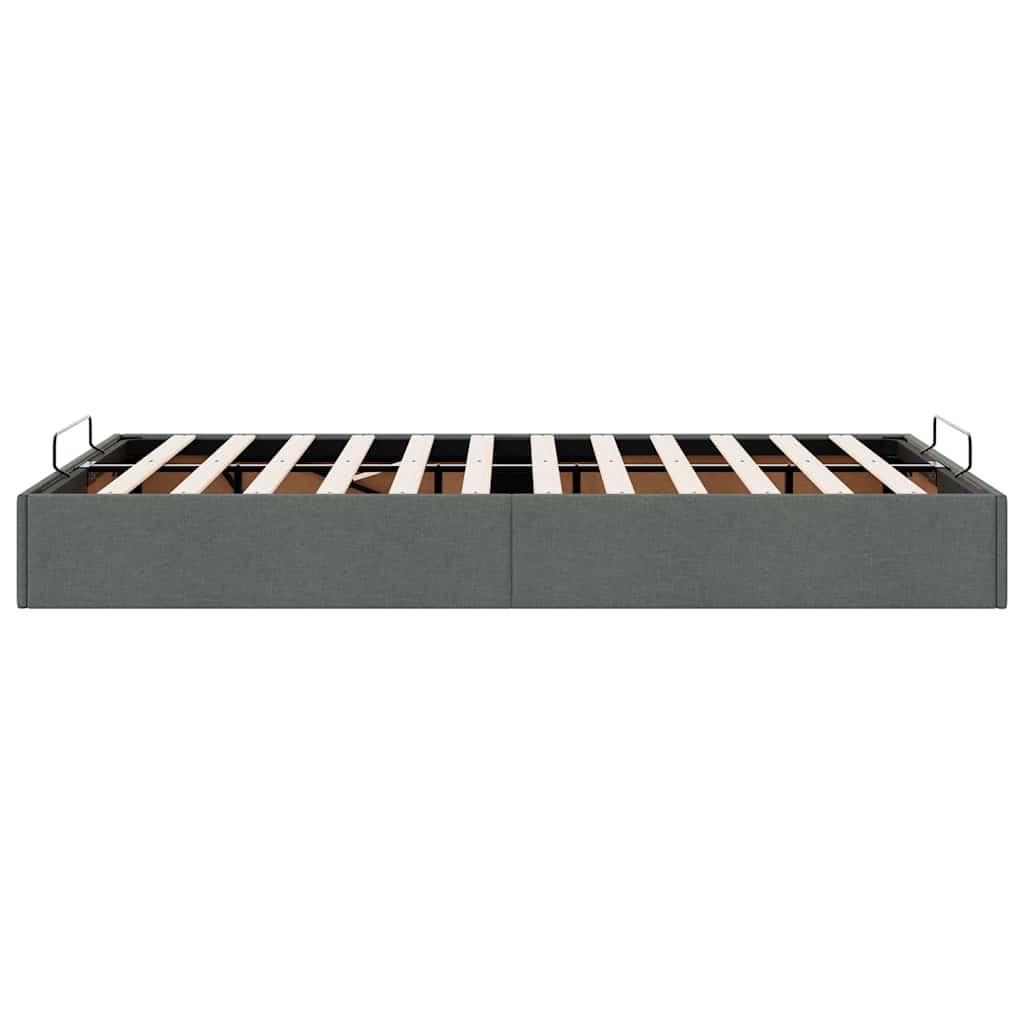 Bedframe zonder matras 120x190 cm stof donkergrijs