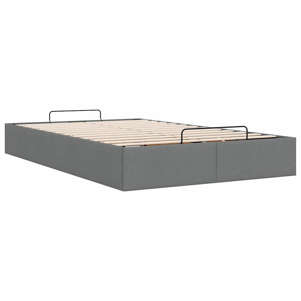 Bedframe zonder matras 120x190 cm stof donkergrijs