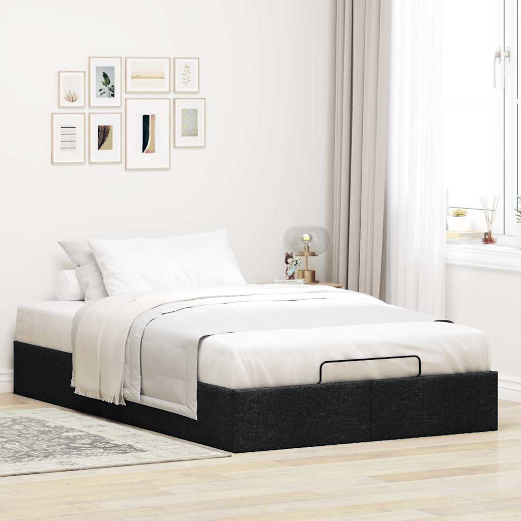 Bedframe zonder matras 120x190 cm stof zwart