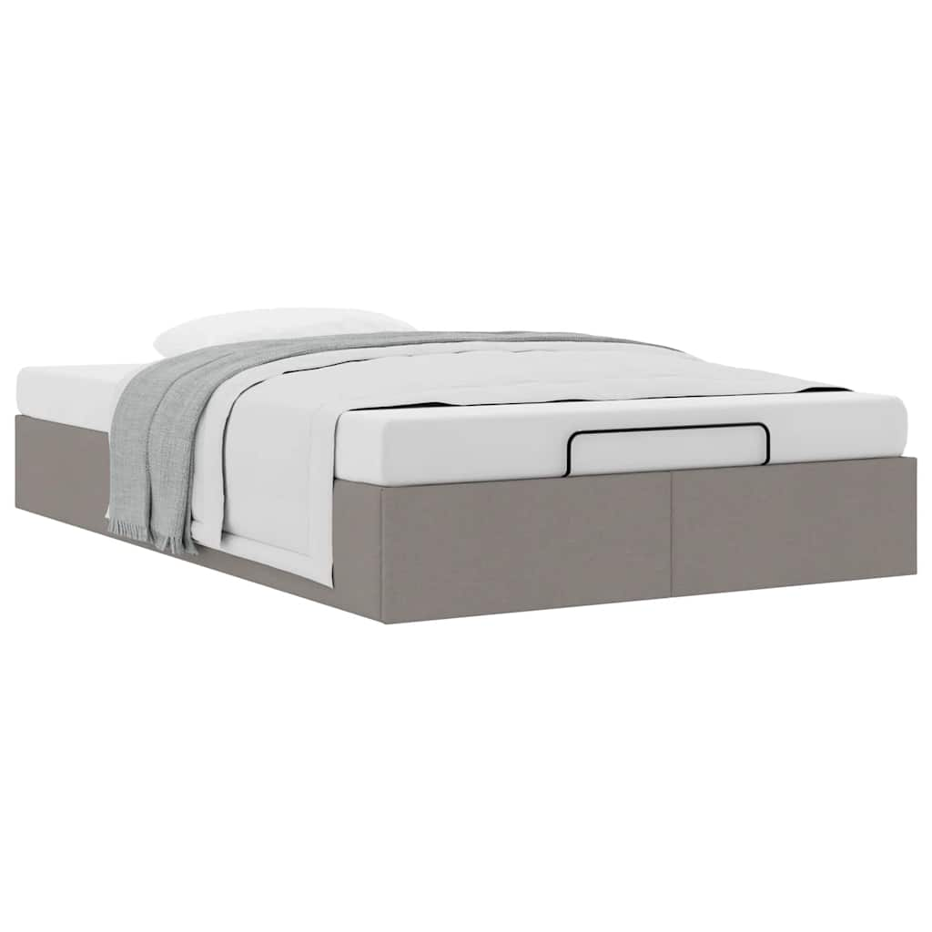 Bedframe zonder matras 120x190 cm stof taupe