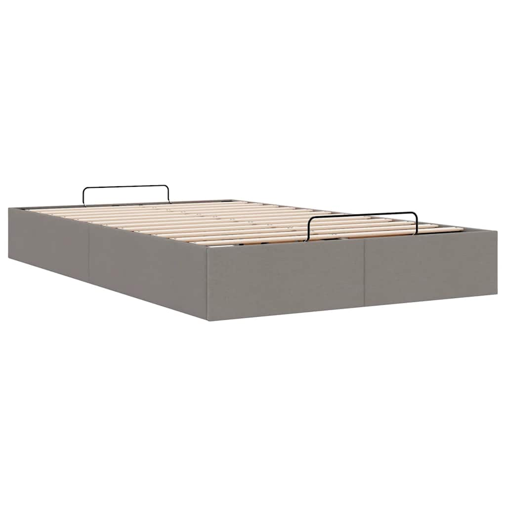 Bedframe zonder matras 120x190 cm stof taupe