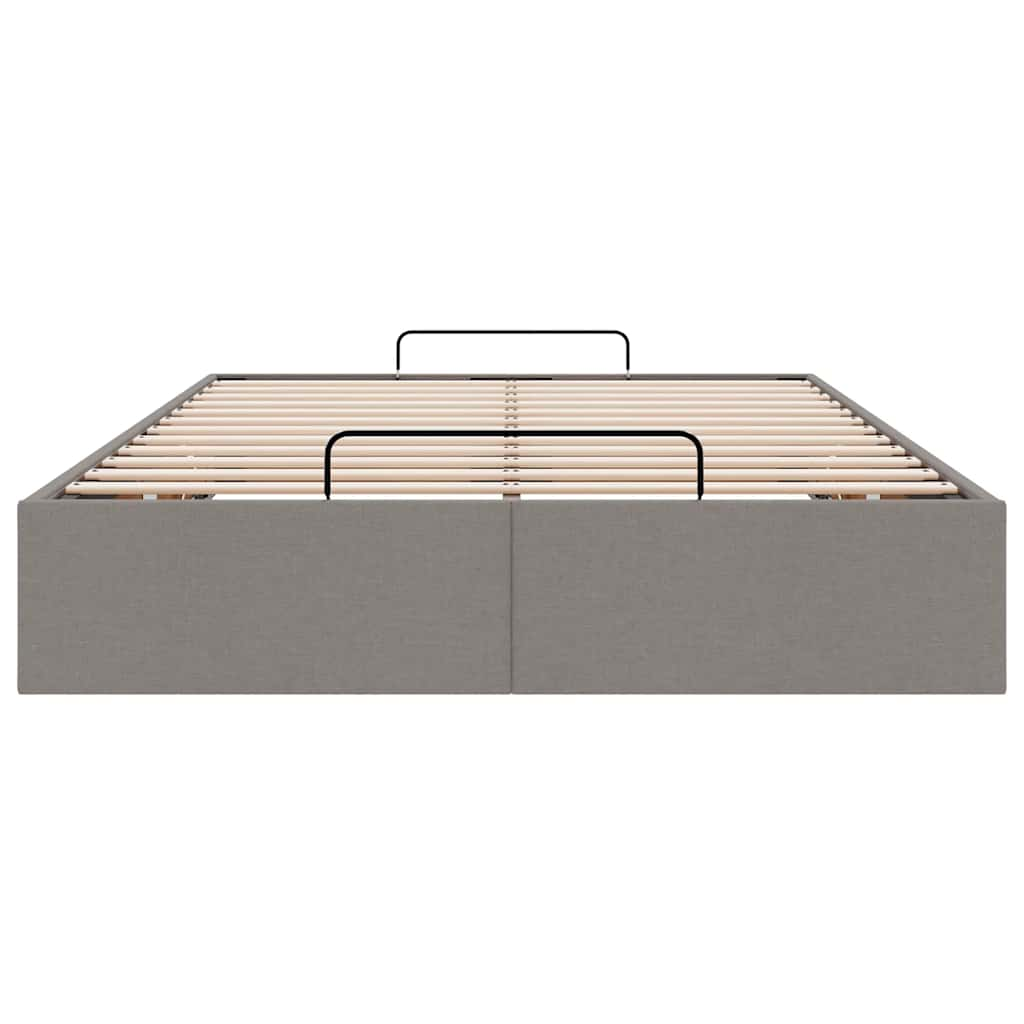 Bedframe zonder matras 120x190 cm stof taupe