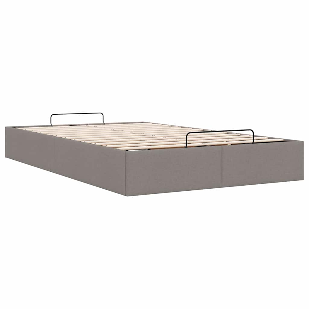 Bedframe zonder matras 120x190 cm stof taupe