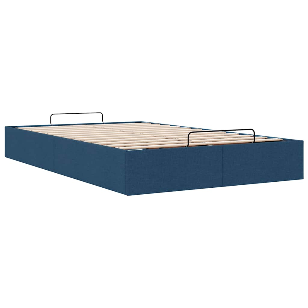 Bedframe zonder matras 120x190 cm stof blauw