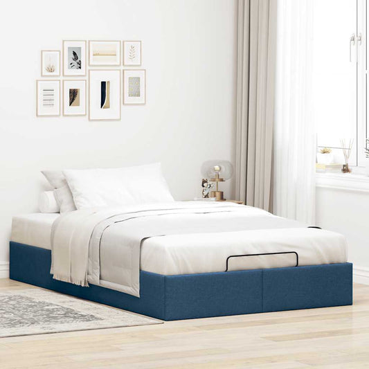 Bedframe zonder matras 120x190 cm stof blauw