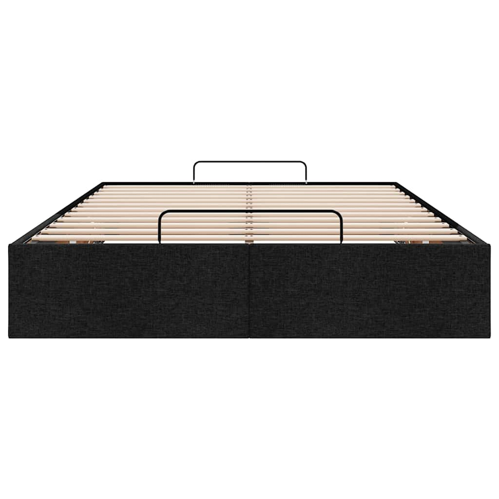 Bedframe zonder matras 120x200 cm stof zwart