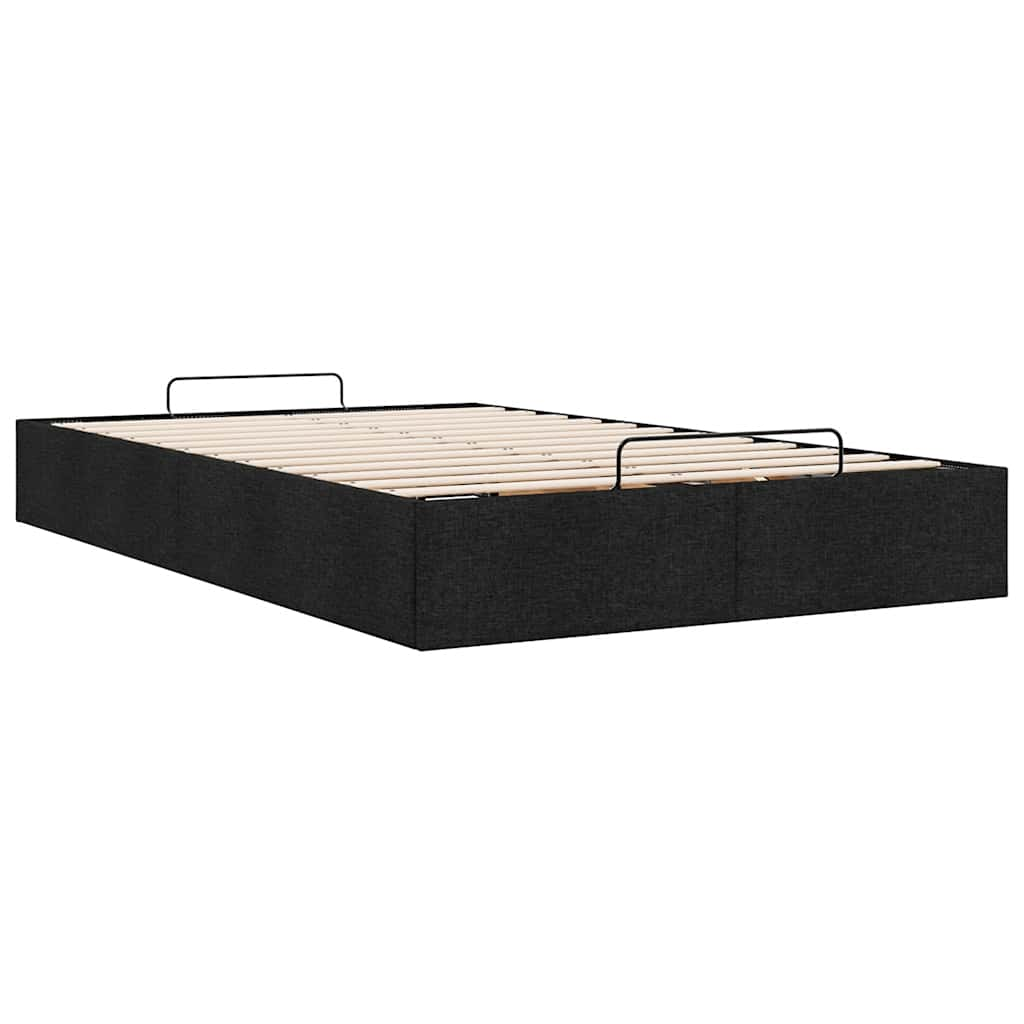 Bedframe zonder matras 120x200 cm stof zwart