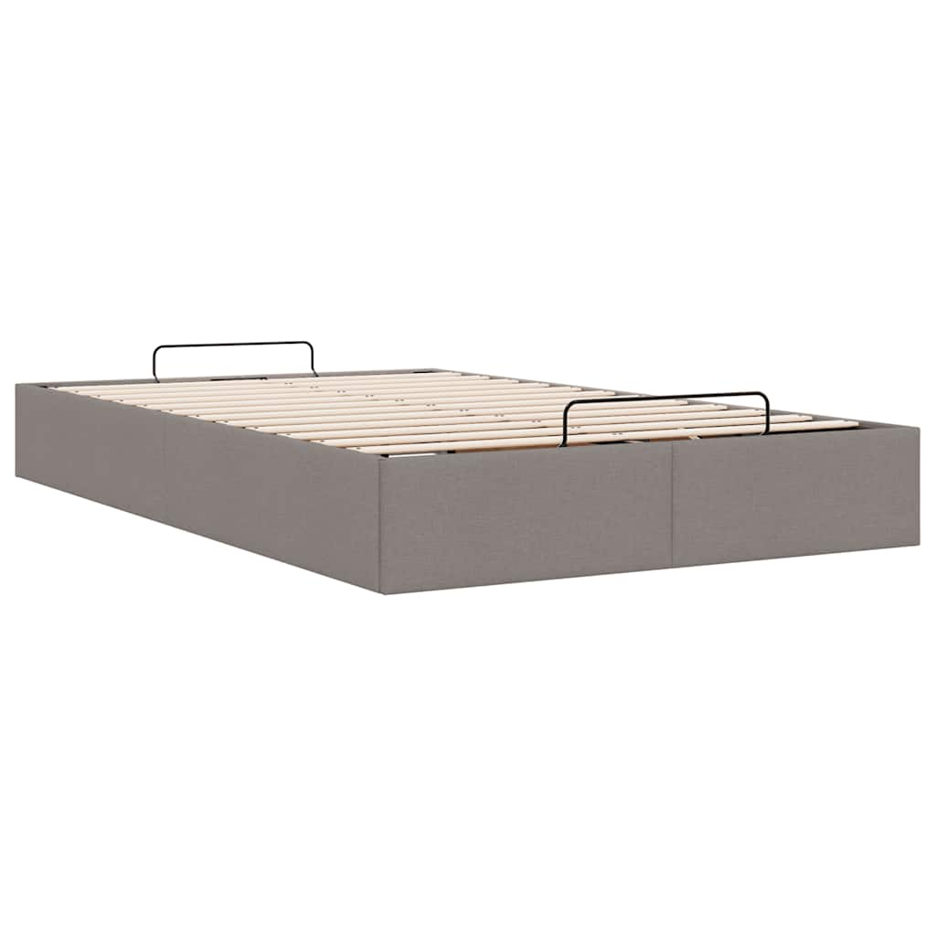 Bedframe zonder matras 120x200 cm stof taupe