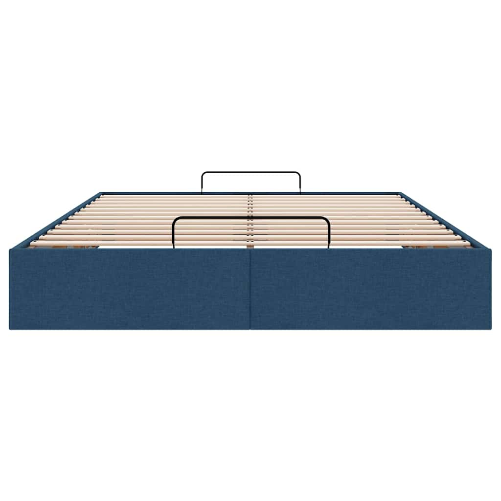 Bedframe zonder matras 140x190 cm stof blauw