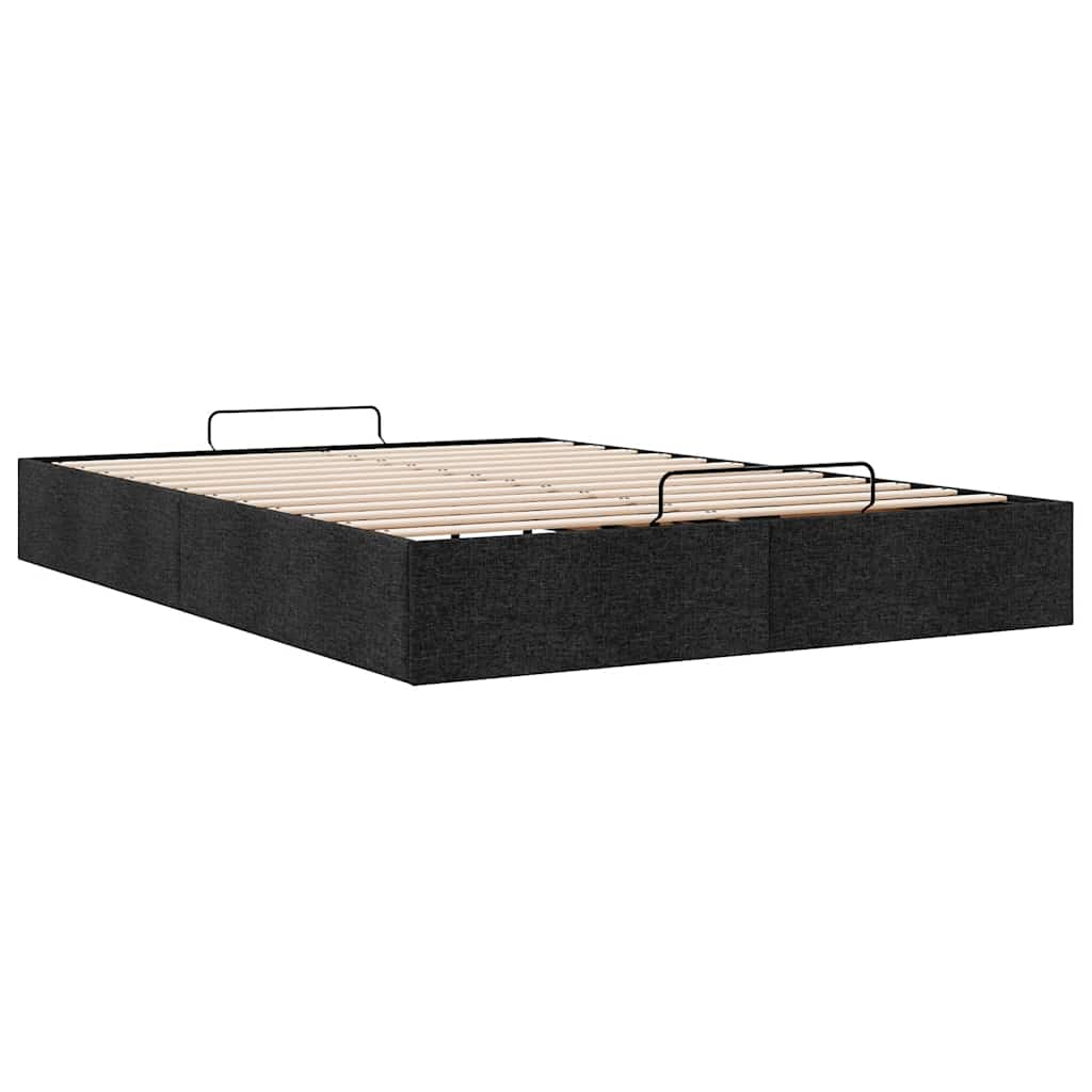 Bedframe zonder matras 140x200 cm stof zwart