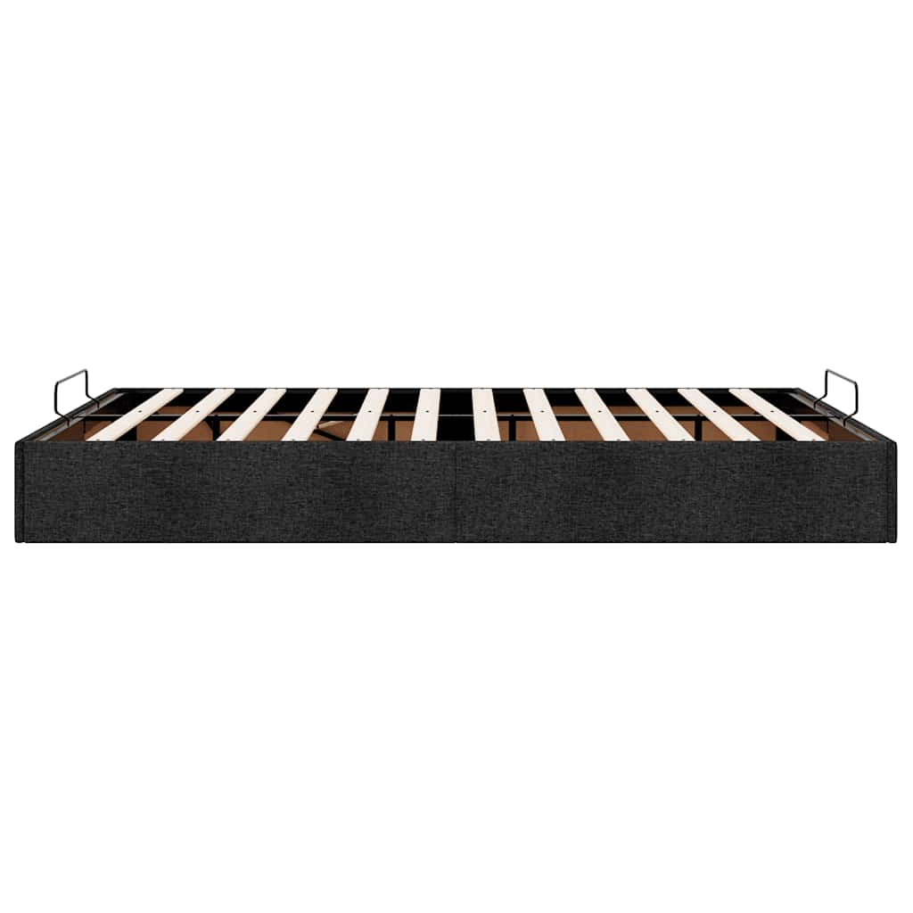 Bedframe zonder matras 140x200 cm stof zwart