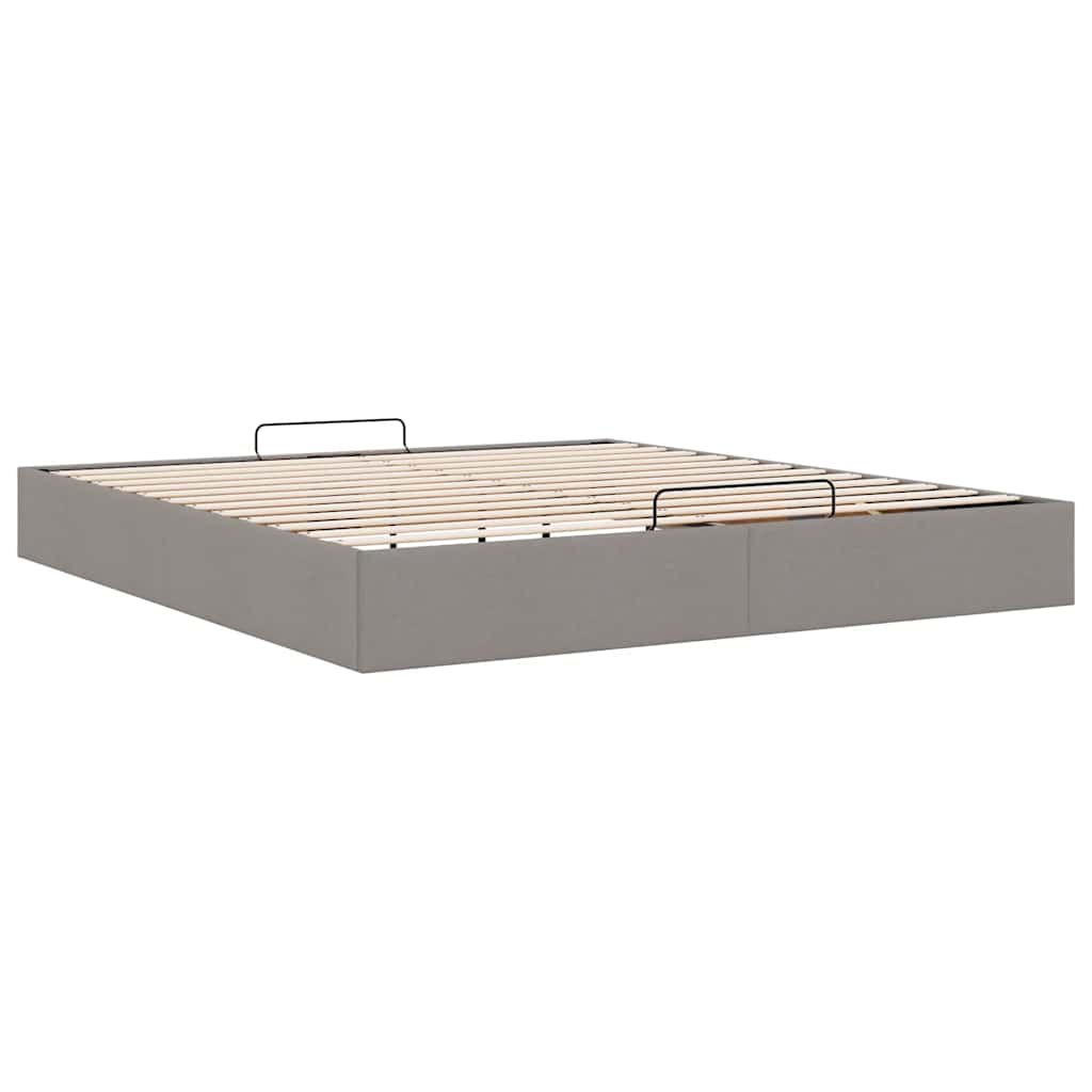 Bedframe zonder matras 160x200 cm stof taupe