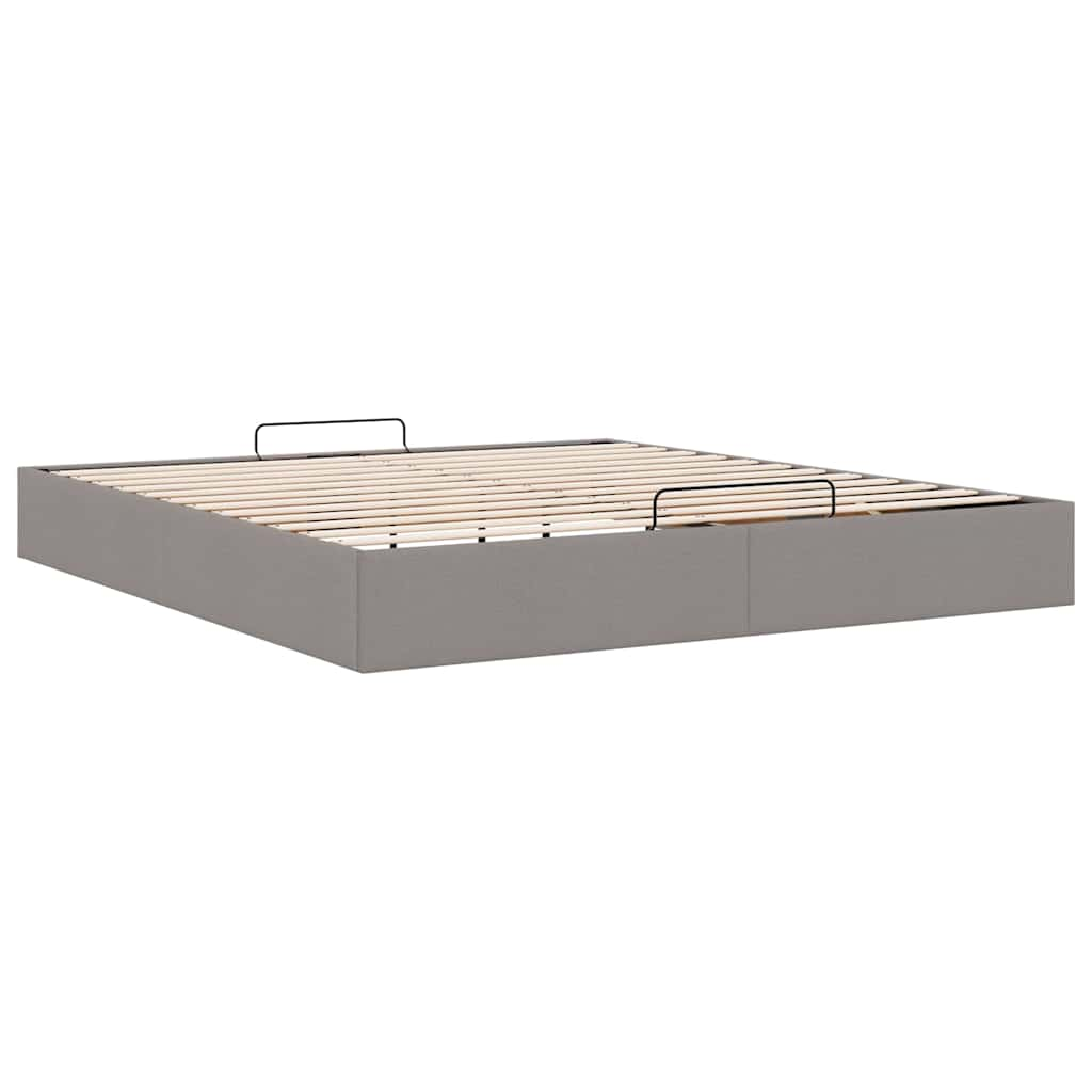 Bedframe zonder matras 180x200 cm stof taupe