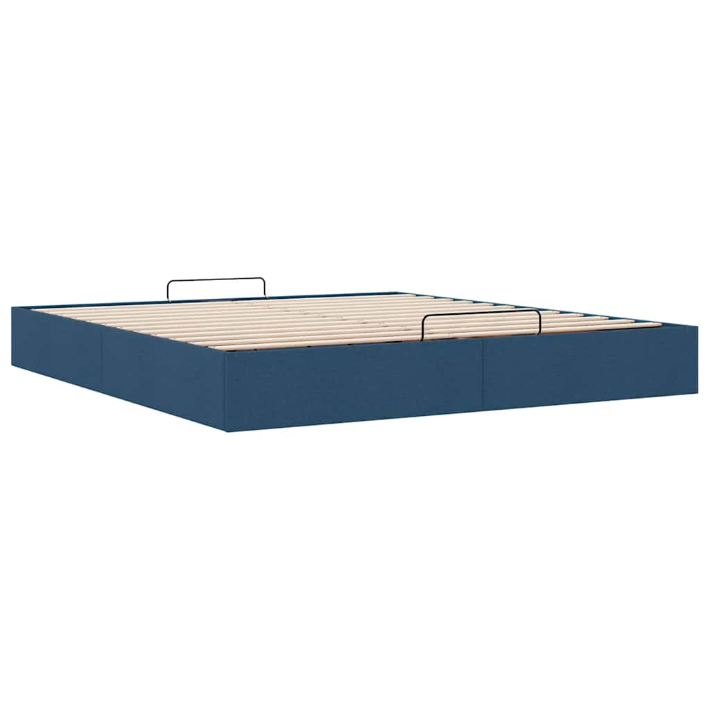 Bedframe zonder matras 180x200 cm stof blauw