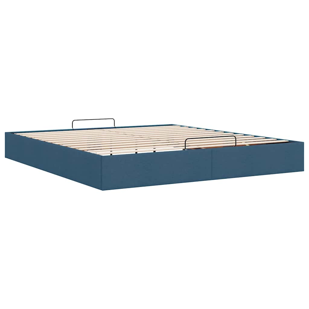 Bedframe zonder matras 180x200 cm stof blauw