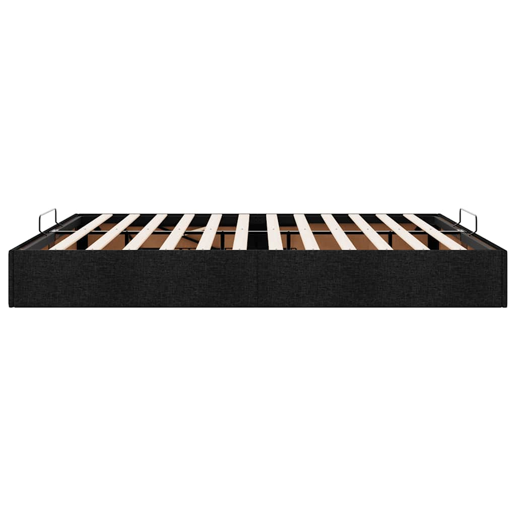 Bedframe zonder matras 200x200 cm stof zwart