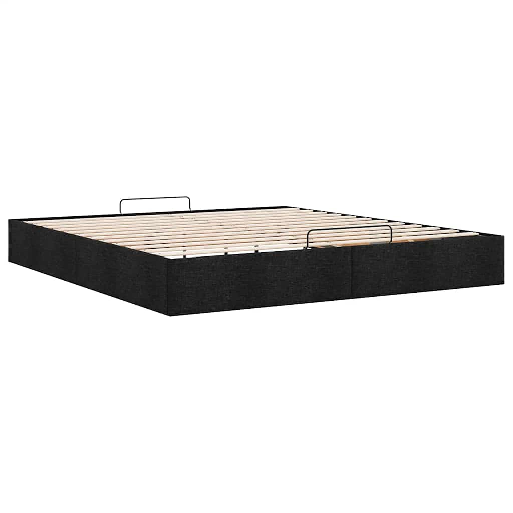 Bedframe zonder matras 200x200 cm stof zwart